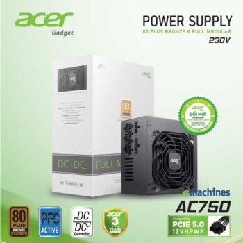 Bộ nguồn máy tính Acer AC750 80Plus Bronze