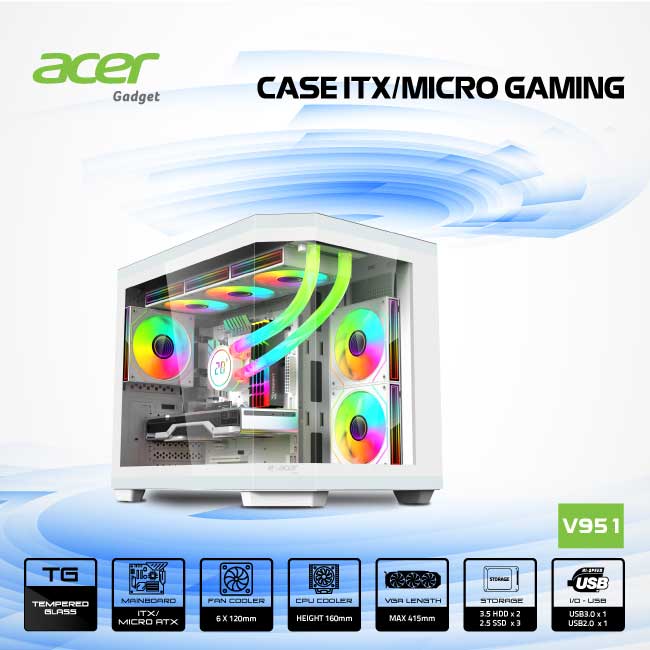 Vỏ case máy tính Acer gadget gaming V951